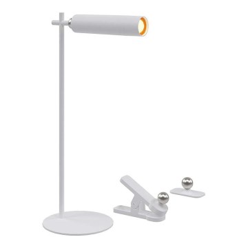 Candeeiro de mesa LED magnético, recarregável e regulável 3em1 LED/3W/5V 4000K 1500 mAh branco