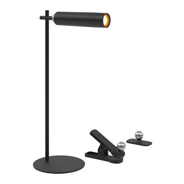 Candeeiro de mesa LED magnético, recarregável e regulável 3em1 LED/3W/5V 4000K 1500 mAh preto