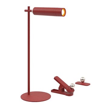Candeeiro de mesa LED magnético, recarregável e regulável 3em1 LED/3W/5V 4000K 1500 mAh vermelho