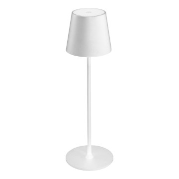 Candeeiro de mesa LED para exterior LED/4W/4000 mAh 3000/4000/5500K IP44 branco