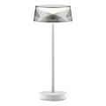 Candeeiro de mesa LED para exterior tátil com regulação CASABLANCA LED/3,4W/5V USB 3600 mAh IP44 branco