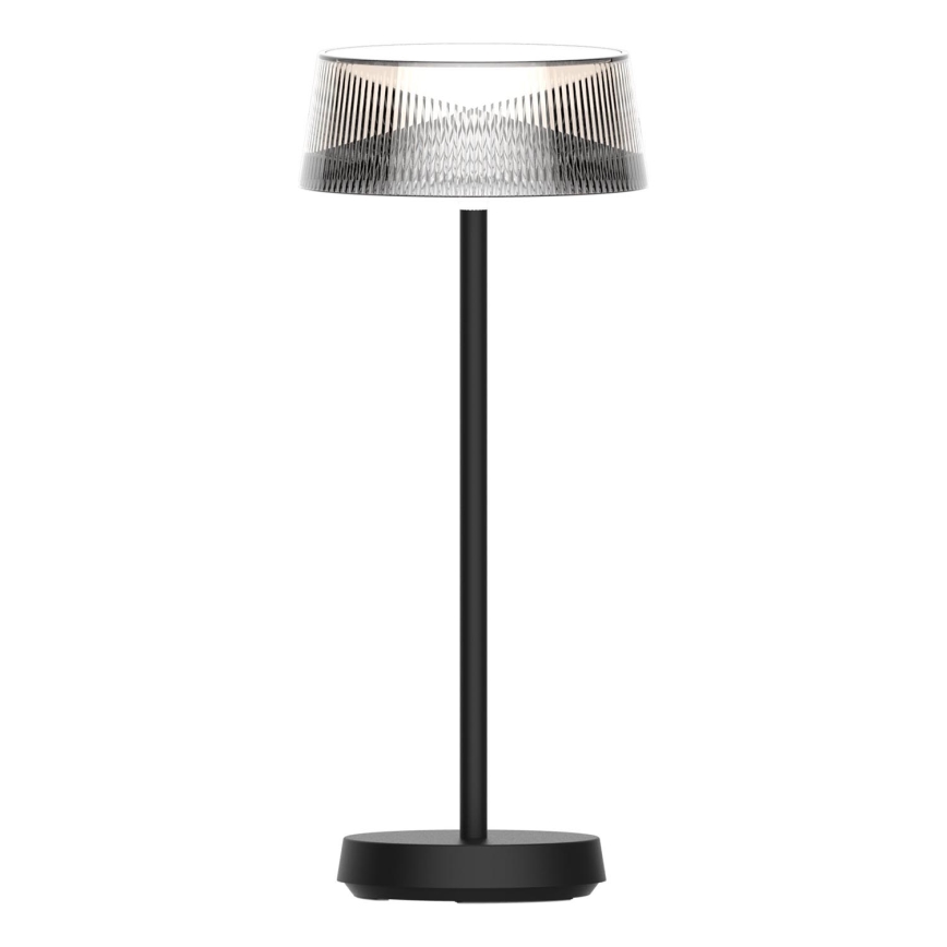 Candeeiro de mesa LED para exterior tátil com regulação CASABLANCA LED/3,4W/5V USB 3600 mAh IP44 preto