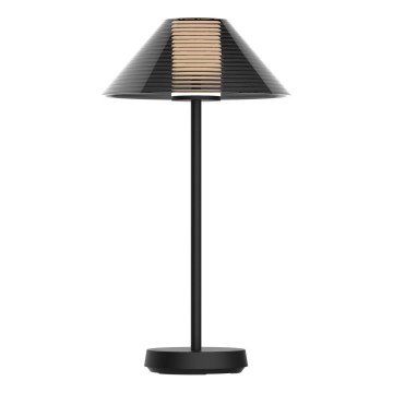 Candeeiro de mesa LED para exterior tátil com regulação SERENGETI LED/3,4W/5V USB 3600 mAh IP44 preto