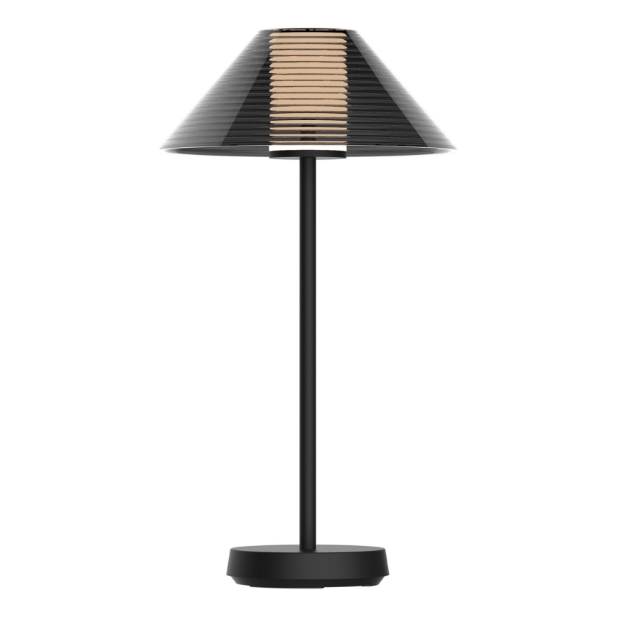 Candeeiro de mesa LED para exterior tátil com regulação SERENGETI LED/3,4W/5V USB 3600 mAh IP44 preto