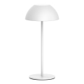 Candeeiro de mesa LED para exterior tátil com regulação TANZANIA LED/1,8W/5V USB 1800 mAh IP44 branco