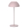 Candeeiro de mesa LED para exterior tátil com regulação TANZANIA LED/1,8W/5V USB 1800 mAh IP44 rosa