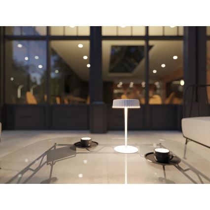 Candeeiro de mesa LED para exterior VIVIEN LED/3W/5V 2700K 1600 mAh IP54 branco