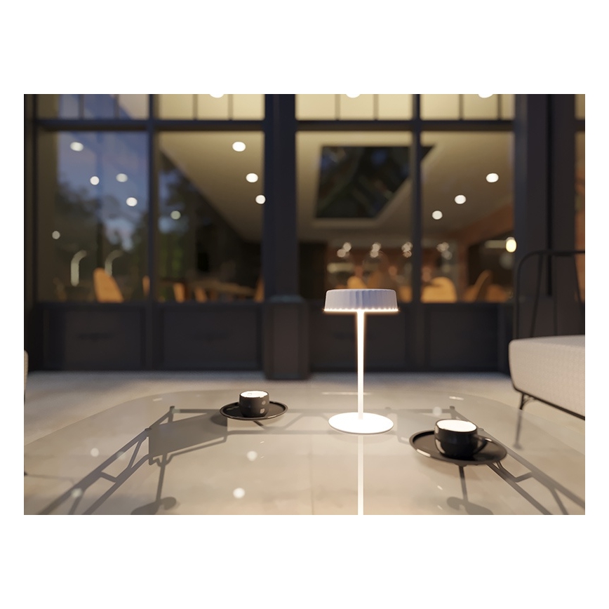 Candeeiro de mesa LED para exterior VIVIEN LED/3W/5V 2700K 1600 mAh IP54 branco