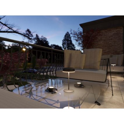 Candeeiro de mesa LED para exterior VIVIEN LED/3W/5V 2700K 1600 mAh IP54 preto