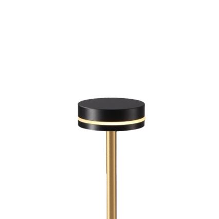 Candeeiro de mesa LED recarregável e regulável SAM LED/5W/5V 3600 mAh preto/dourado