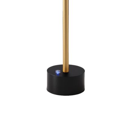 Candeeiro de mesa LED recarregável e regulável SAM LED/5W/5V 3600 mAh preto/dourado