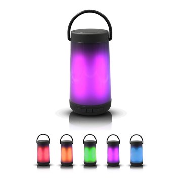 Candeeiro de mesa LED RGB com altifalante Bluetooth 5W/3,7V 2000 mAh