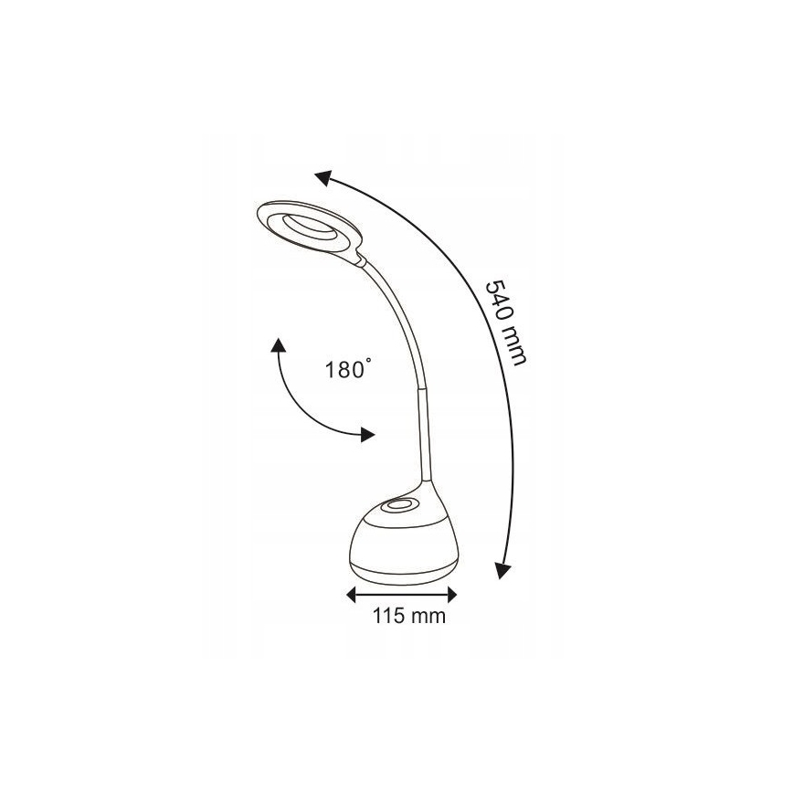 Candeeiro de mesa LED RGB com regulação através do toque GALACTIC LED/5W/230V 1800 mAh