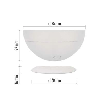 Candeeiro de mesa LED RGB com regulação GoSmart LED/7W/230V Wi-Fi branco