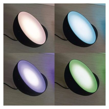 Candeeiro de mesa LED RGB com regulação GoSmart LED/7W/230V Wi-Fi preto