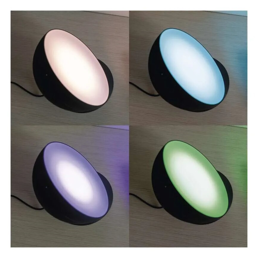 Candeeiro de mesa LED RGB com regulação GoSmart LED/7W/230V Wi-Fi preto