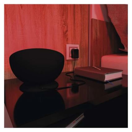 Candeeiro de mesa LED RGB com regulação GoSmart LED/7W/230V Wi-Fi preto