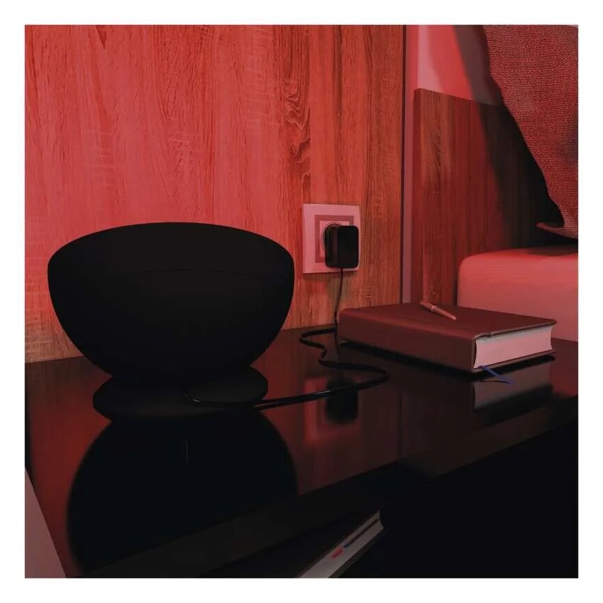 Candeeiro de mesa LED RGB com regulação GoSmart LED/7W/230V Wi-Fi preto