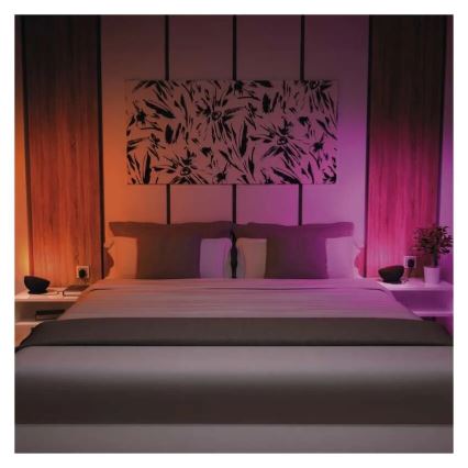 Candeeiro de mesa LED RGB com regulação GoSmart LED/7W/230V Wi-Fi preto