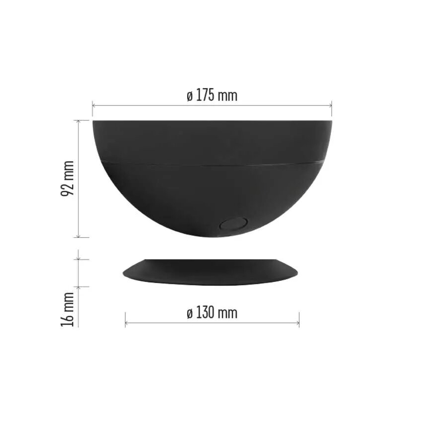 Candeeiro de mesa LED RGB com regulação GoSmart LED/7W/230V Wi-Fi preto