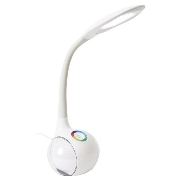 Candeeiro de mesa LED RGB com regulação LED/7W/230V branco