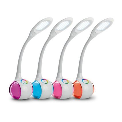 Candeeiro de mesa LED RGB com regulação LED/7W/230V branco