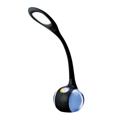 Candeeiro de mesa LED RGB com regulação LED/7W/230V preto