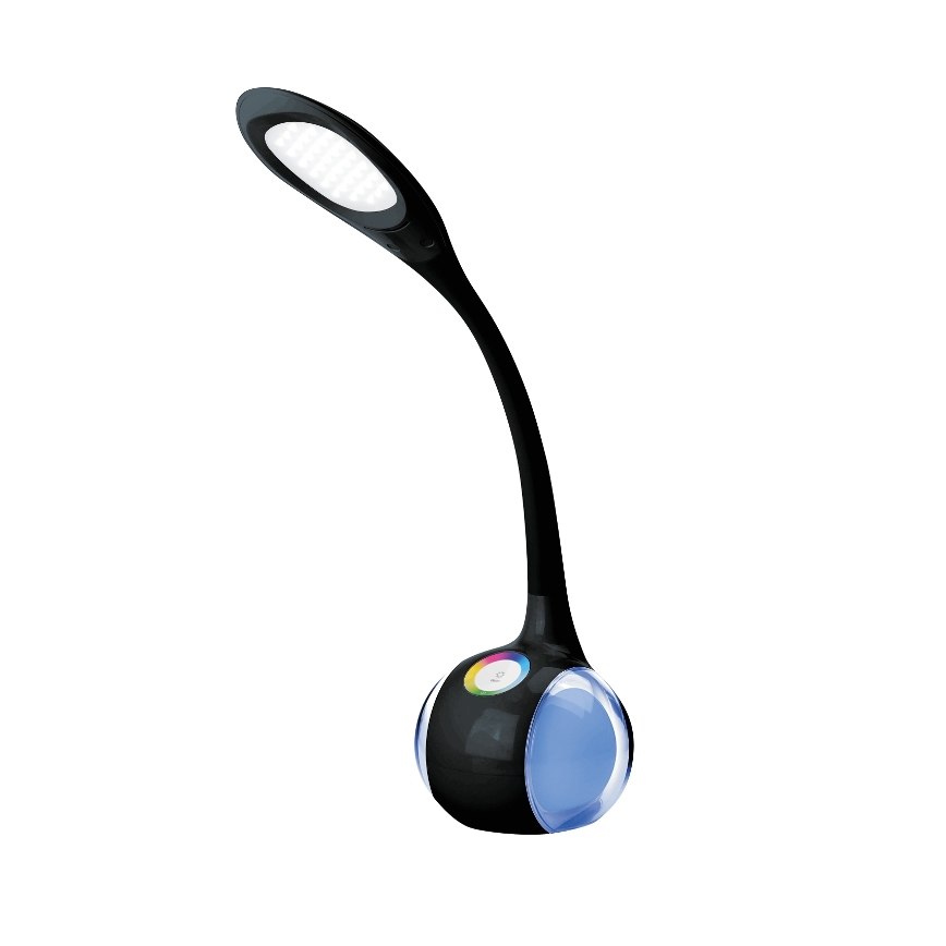 Candeeiro de mesa LED RGB com regulação LED/7W/230V preto