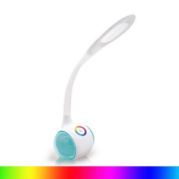 Candeeiro de mesa LED RGB recarregável com regulação LED/5W/5V 2400 mAh