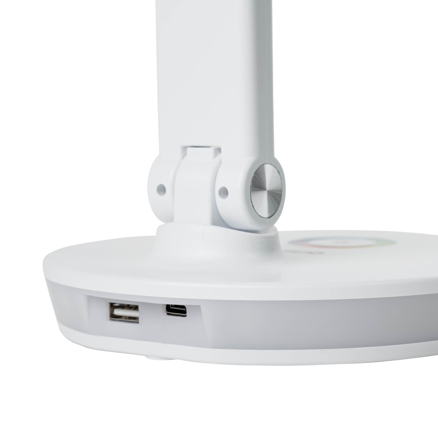 Candeeiro de mesa LED RGBW com regulação e power bank LED/12W/5V 2800-6000K branco