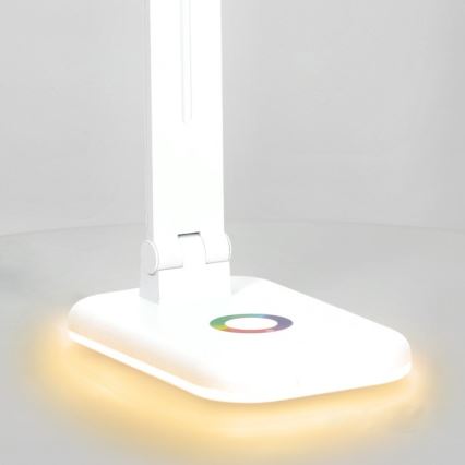 Candeeiro de mesa LED RGBW com regulação NOBLITE LED/7W/5V 3000/4000/6500K branco