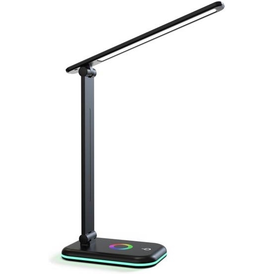 Candeeiro de mesa LED RGBW com regulação NOBLITE LED/7W/5V 3000/4000/6500K preto