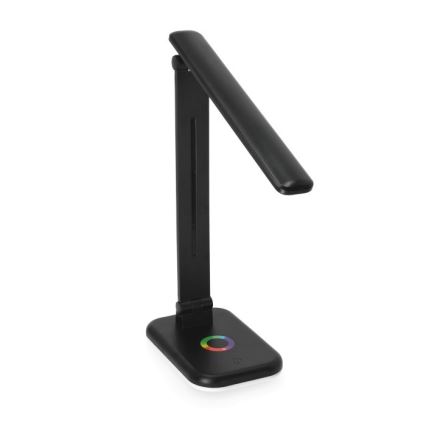 Candeeiro de mesa LED RGBW com regulação NOBLITE LED/7W/5V 3000/4000/6500K preto