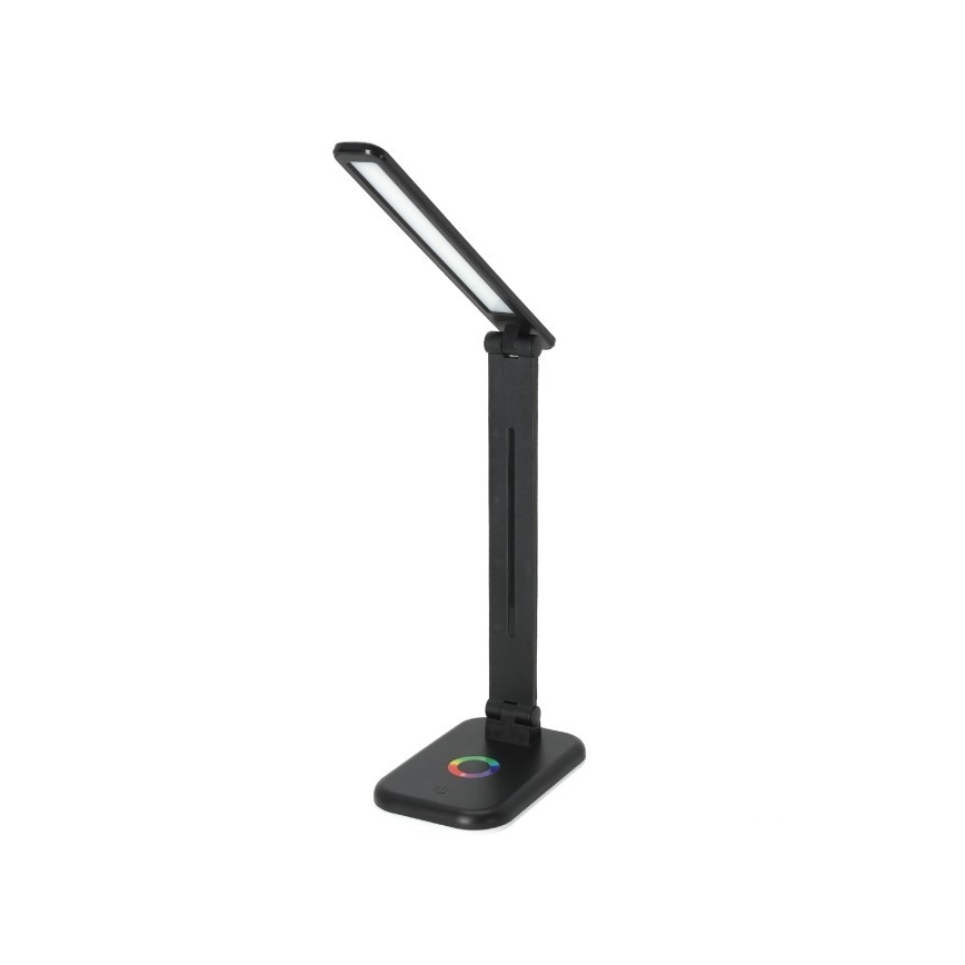 Candeeiro de mesa LED RGBW com regulação NOBLITE LED/7W/5V 3000/4000/6500K preto