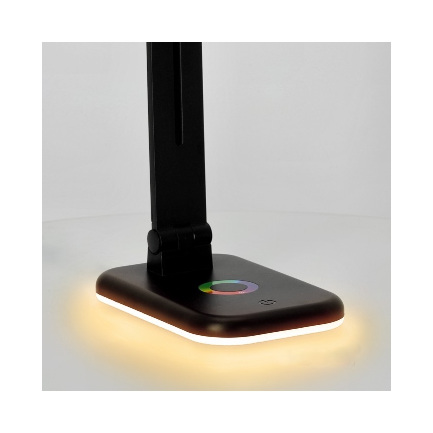 Candeeiro de mesa LED RGBW com regulação NOBLITE LED/7W/5V 3000/4000/6500K preto