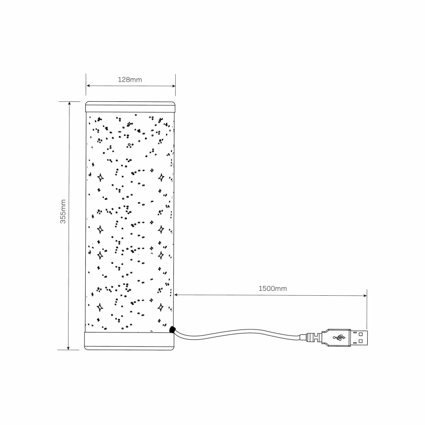 Candeeiro de mesa LED RGBW com regulação STELLA MINI LED/5W/5V + comando