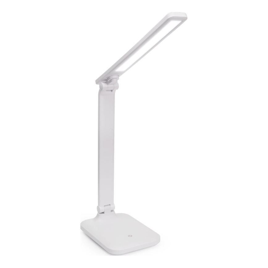 Candeeiro de mesa LED tátil com regulação e carregamento sem fios e Porta USB REMUS LED/5W/230V branco