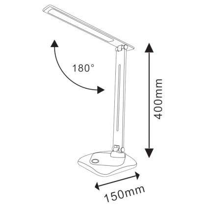 Candeeiro de mesa LED TOLEDO LED/8W/230V