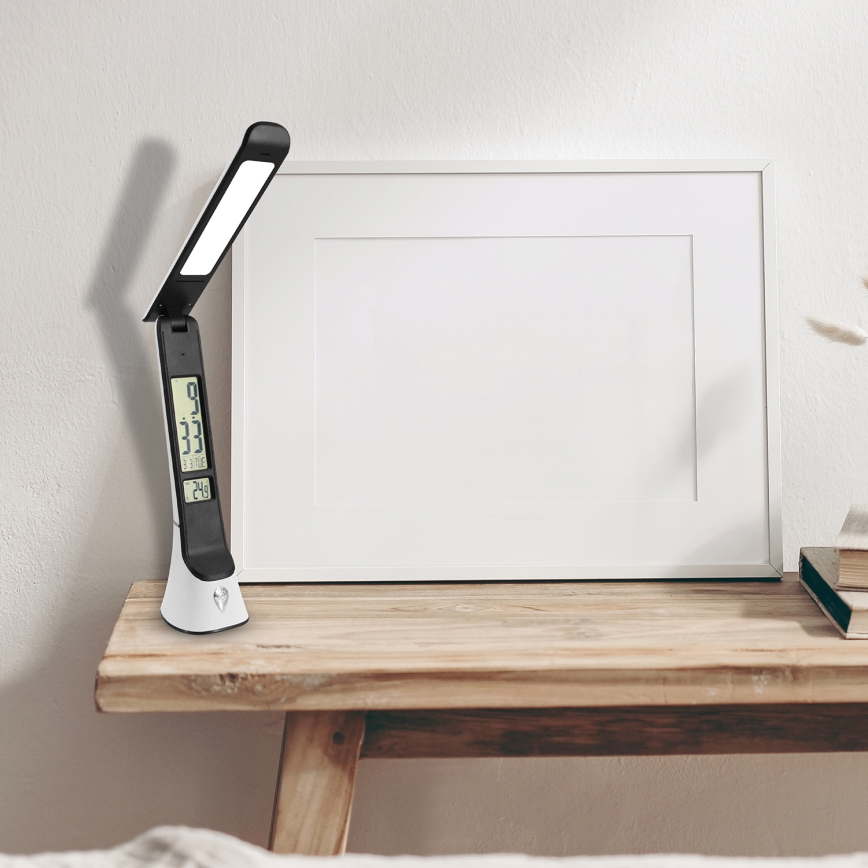 Candeeiro de mesa LED TORI LED/5W/5V branco/preto