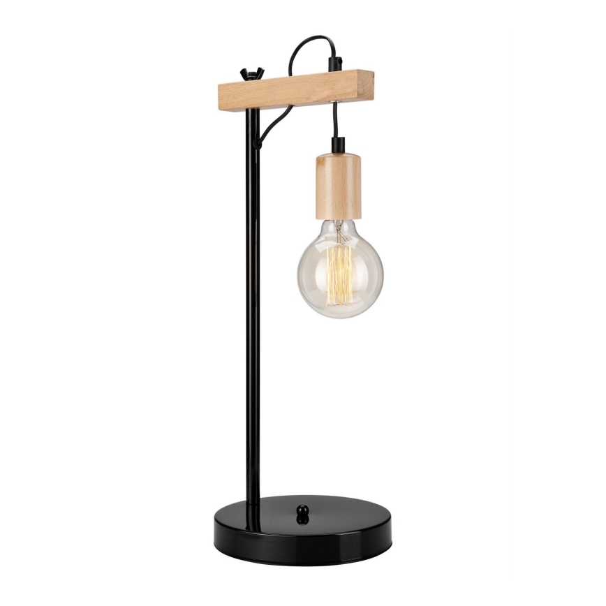Candeeiro de mesa LEON 1xE27/60W/230V faia - FSC certificado