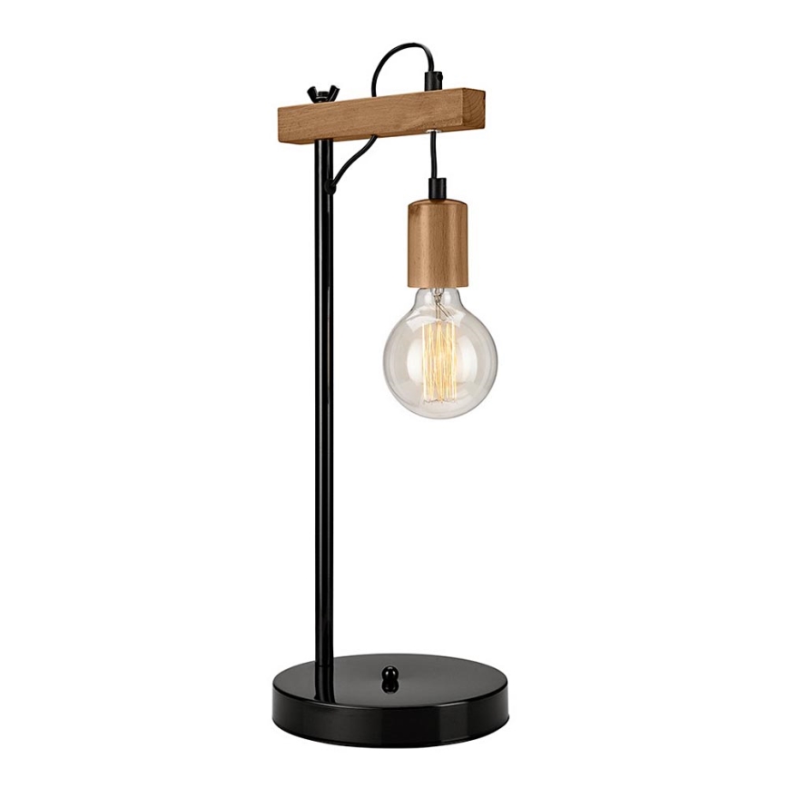 Candeeiro de mesa LEON 1xE27/60W/230V faia - FSC certificado