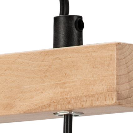 Candeeiro de mesa LEON 1xE27/60W/230V faia - FSC certificado