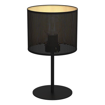 Candeeiro de mesa LOFT SHADE 1xE27/60W/230V diâmetro 18 cm preto/dourado
