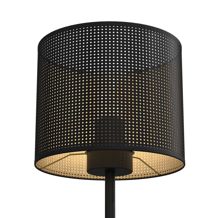 Candeeiro de mesa LOFT SHADE 1xE27/60W/230V diâmetro 18 cm preto/dourado
