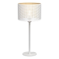 Candeeiro de mesa LOFT SHADE 1xE27/60W/230V diâmetro 25 cm branco/dourado