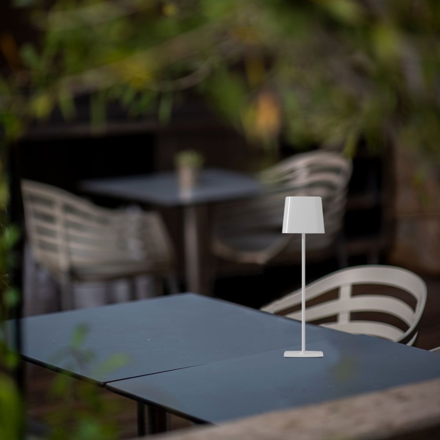 Candeeiro de mesa solar recarregável e regulável por toque LED LED/5W/5V 3000-6000K 3600 mAh IP65 branco