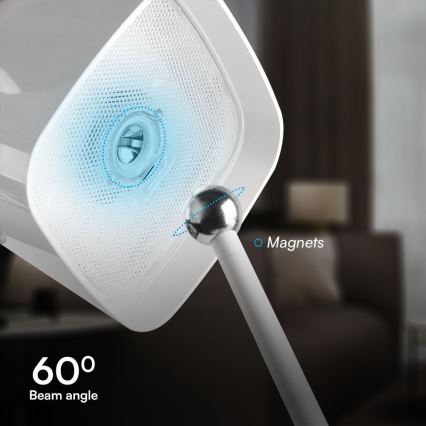 Candeeiro de mesa solar recarregável e regulável por toque LED LED/5W/5V 3000-6000K 3600 mAh IP65 branco