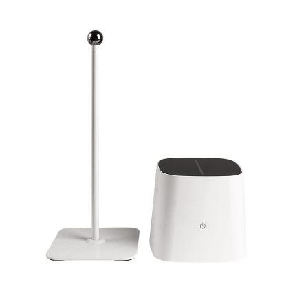 Candeeiro de mesa solar recarregável e regulável por toque LED LED/5W/5V 3000-6000K 3600 mAh IP65 branco