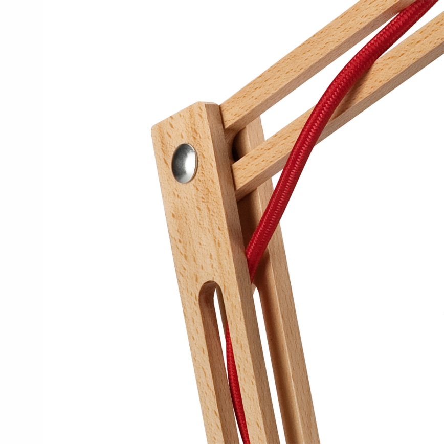 Candeeiro de mesa MARCELLO 1xE27/60W/230V faia - FSC certificado