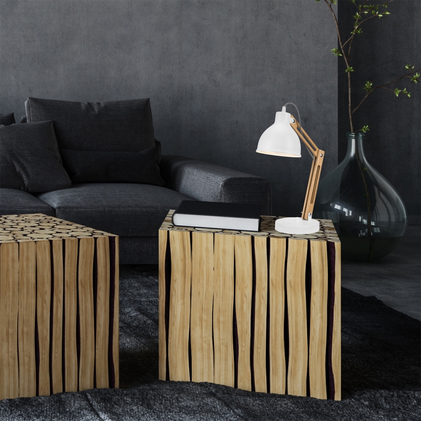 Candeeiro de mesa MARCELLO 1xE27/60W/230V faia - FSC certificado